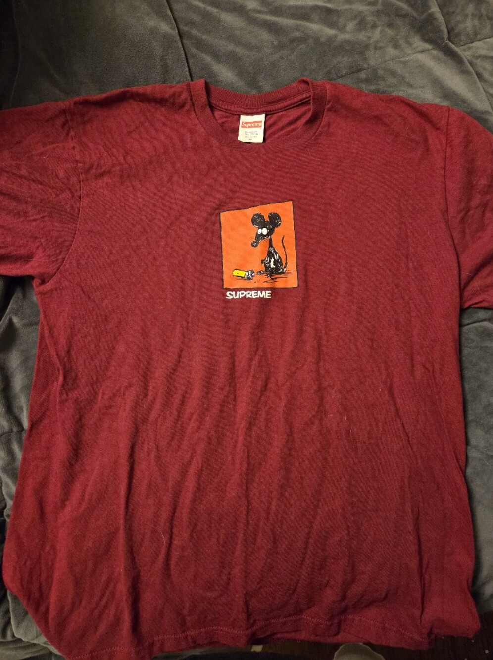 Supreme Maroon Graphic Tee